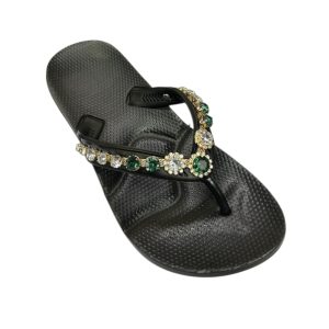 Chinelo Anatômico Dg Shoes Feminino Pedras Verdes
